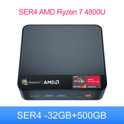 Beelink SER4 Mini PC AMD Ryzen 7 4800U SER3 AMD Ryzen 7 3750H Windows 11 Pro DDR4 4K Dual HD 1000M Wifi 6E Gaming Computer SER