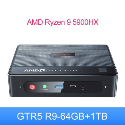 2022 Beelink GTR5 Ryzen 9 5900HX Windows 11 Pro Mini PC Gamer 32GB SSD 500GB 4K Dual 2.4Gbps Wifi 6E HDMI DP Computer 5900X