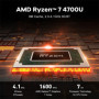 2022 Beelink SER4 Mini PC AMD Ryzen 7 4700U Windows 11 Pro DDR4 16GB SSD 500GB 4K Dual HD 1000M Wifi 6E Desktop Gaming Computer