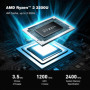 Beelink SER Mini PC AMD Ryzen 3 3200U Windows 11 Pro DDR4 8GB SSD 256GB Wifi5 4K HD 1000M Desktop Mini Computer SER3 16GB 500GB