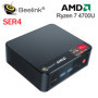 Beelink SER4 Mini PC AMD Ryzen 7 4800U Windows 11 Pro Kingston DDR4 16GB SSD 256GB 4K Dual HD 1000M Wifi 6E 4700U Gamer Computer