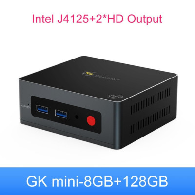 Beelink MINI PC Intel J4125 GK Mini Windows 11 DDR4 8GB 128GB SSD 5G WiFi BT4.0 Windows 10 Pro 4K Gamer Computer PK GK3V GK3 Pro