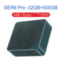 2023 Beelink SER6 Pro 6800H Mini PC SER5 AMD Ryzen 7 5800H Windows 11 Pro DDR4 NVME SSD 5500U 5600H Gaming Computer SER4 4800U