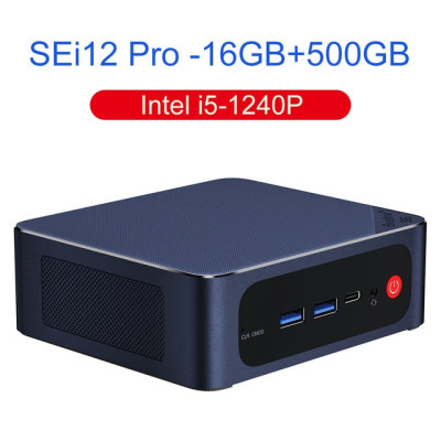 Beelink SEi12 Pro Intel Core i5 1240P i7 1260P 12th Gen Windows 11 Pro 16GB DDR5 NVME 500GB SSD 2.5G LAN Type C Gaming Computer