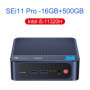 Beelink SEi 11 Pro Mini PC Intel 11th Gen i5-11320H Up to 4.5GHz 16GB DDR4 500GB NVME SSD Windows 11 Pro 1000M Desktop Computer