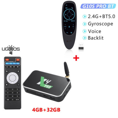 Ugoos X4Q Pro Smart TV Box Android 11 X4Q Pro 4GB 32GB X4QPlus 4GB 64GB DDR4 Amlogic S905X4 WiFi BT5.1 1000M 4K Set Top Box