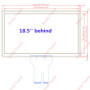 Xintai Touch 5PCS 18.5 Inches 16:9 Ratio Projected Capactive Touch Screen Panel With 10 Touch Points Plug&ampPlay