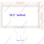 Xintai Touch 5PCS 18.5 Inches 16:9 Ratio Projected Capactive Touch Screen Panel With 10 Touch Points Plug&ampPlay