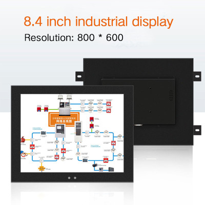 Portable Monitor Lcd 8.4 inch Display Vesa Mounting VGA HDMI BNC AV Free shipping Not Touch Screen Industrial Display
