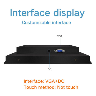 10.1 inch Industrial Lcd Monitors VGA HDMI DVI TV AV Buckles Mounting Not Touch Screen Industrial Display 1024*600