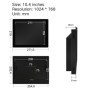 10.4 inch Lcd Monitor for Industrial Computer Monitor Not Touch Screen Industrial Display Buckles Mounting VGA HDMI DVI