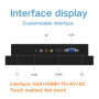 12&quot Advertising Display Monitor Not Touch Screen Industrial Display VGA HDMI TV AV DVI Free shipping